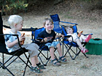 Camping with Nat and Feargal
