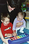 Playing with Nat's Piano