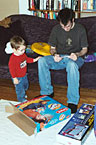 Me and Dad reading instructions