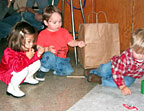 Sophia, me and Duncan search for mini skittles