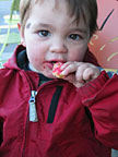 Eating cookie