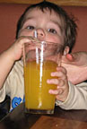 Snorting mango juice