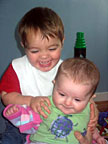 Me and Nat playing