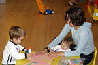 Me, Nat and Mom sticking