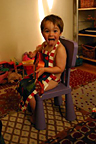 The naked guitarist