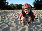 On Alameda beach