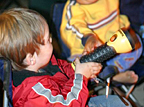 Playing with the flashlight