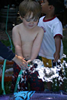 Playing with the hose