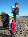 Me, Mom and Nat on Alameda Beach