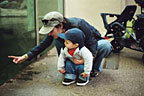 Me and Mom looking at the alligators