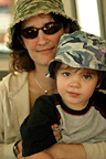 With Mum on Bart