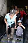 With Grandma at Embarcadero Station