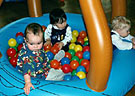 playing in the ball pit