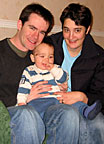 Dad, me and Mum