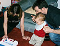 Aunty Angela, me and Dad