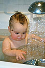 In the bath at the Meridien Hotel, Heathrow