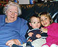 Great Grandma, me and Emma