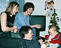 Aunty Angela, Aunty Ruth, Uncle Steve and me