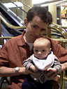 Dad and me shopping in San Francisco